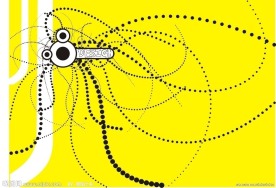 科技圈圈线条背景展板