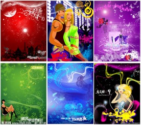 潮流时尚海报展板背景设计