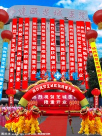 芝城医院开业现场 效果图