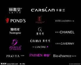 化妆品标志集