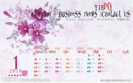 花卉主题 2010新年台历(12月)