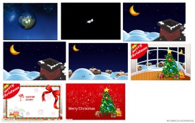 圣诞节动画PPT模板