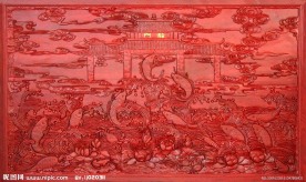木雕 鲤鱼跃龙门