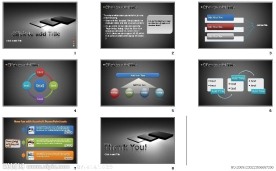 黑色经典商务PPT模板