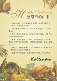 感恩节海报