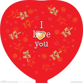 情人节 气球 I LOVE YOU