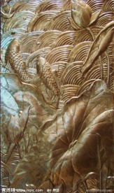 鲤鱼跳龙门浮雕