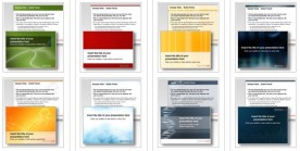 欧美风格炫彩商务PPT模板7