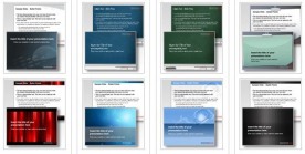 欧美风格炫彩商务PPT模板8