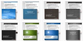 欧美风格炫彩商务PPT模板9