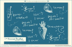 夏日的小玩意儿ps笔刷下载