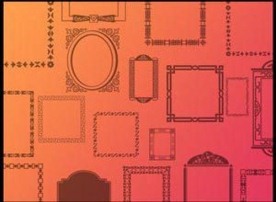 多款相框ps笔刷下载