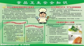 食品卫生安全宣传展板