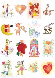 手绘浪漫情人节图片合辑（3）