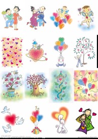 手绘浪漫情人节图片合辑（4）