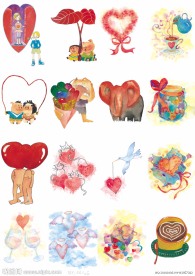 手绘浪漫情人节图片合辑（6）