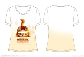 女装印花(咖啡猫）