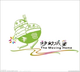 《移动城堡》房地产标志设计