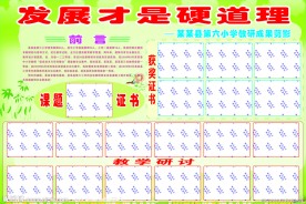 教研展板