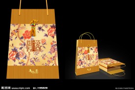 花鸟梯形月饼包装盒（展开图）