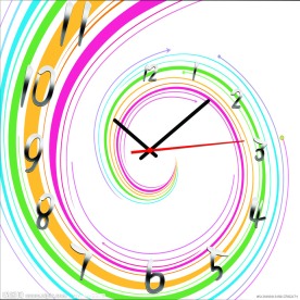 无框画素材 螺旋 艺术 挂钟效果