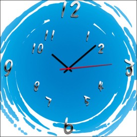 无框画素材 色彩 艺术 挂钟效果