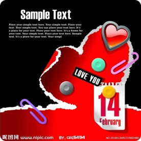 情人节主题矢量素材