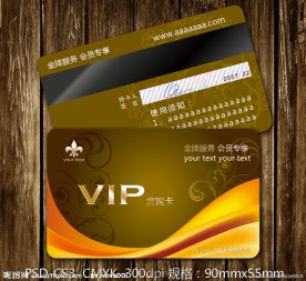 vip会员卡设计模板 贵宾卡设计素材