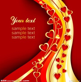 漂亮的情人节元素矢量素材