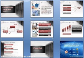 欧美风格商务PPT模板（会议室）