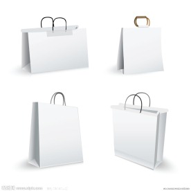 空白手提袋包装模版