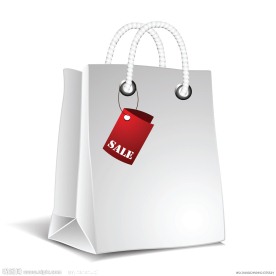 空白手提袋包装模版