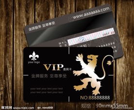 vip会员卡设计模板 会员卡模板下载 贵宾卡