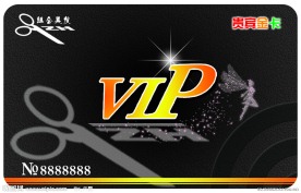 组合造型VIP金卡正面