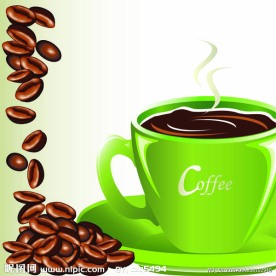 咖啡杯 咖啡豆矢量素材