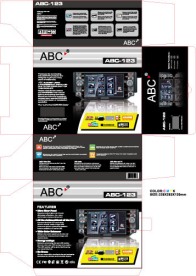 车载数码产品AI包装彩盒