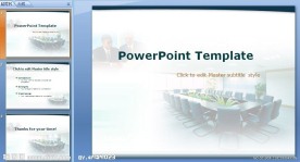 欧美简洁商务PPT模板1