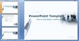 欧美简洁商务PPT模板3