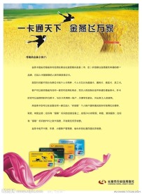 长葛市农村信用社 金燕卡 DM宣传单页设计
