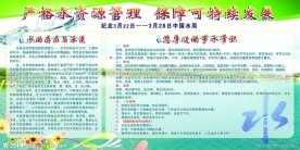 水资源管理展板