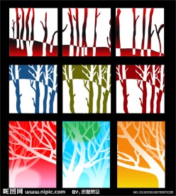 无框画树影婆娑