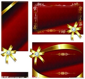 蝴蝶结丝带卡片