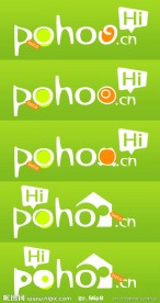 分享类（微博）网站logo设计模版