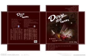 德芙巧克力包装平面图