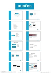 化妆品标志和VI设计基础系统模板