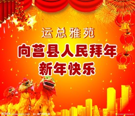 新年海报 新年快乐 新年宣传 喜庆背景