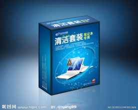 笔记本清洁套装包装设计（展开图）