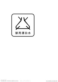 禁用漂白水 标志
