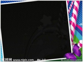 黑色底片蝴蝶动态PPT模板