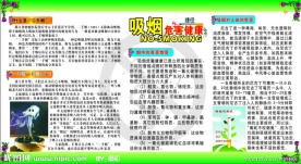 无烟日宣传栏展板模板
